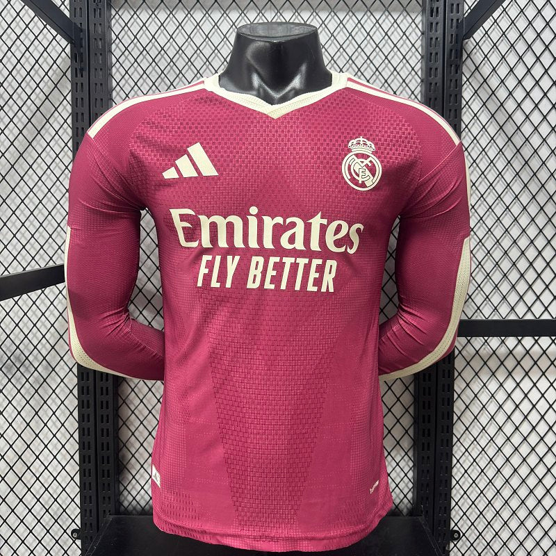 2026/2027 Long Sleeve Player Version Real Madrid Third Away  Jersey 1:1 Thai Quality topjersey