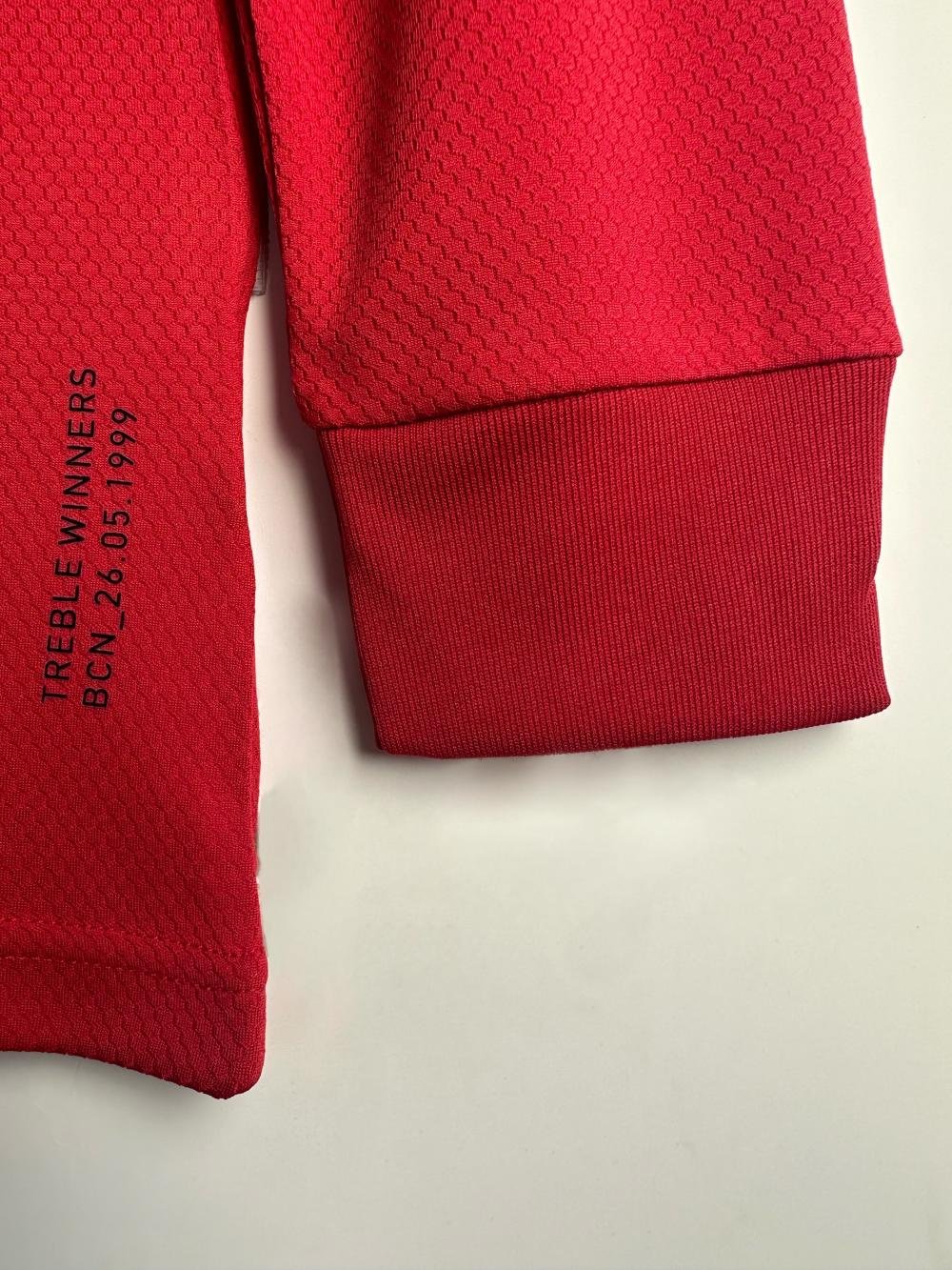 2019-2020 Retro Long Sleeve Manchester United Home