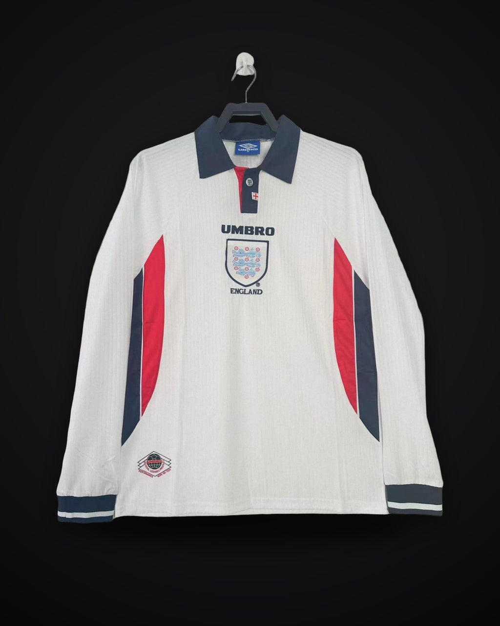 1998 Retro Long Sleeve England Home