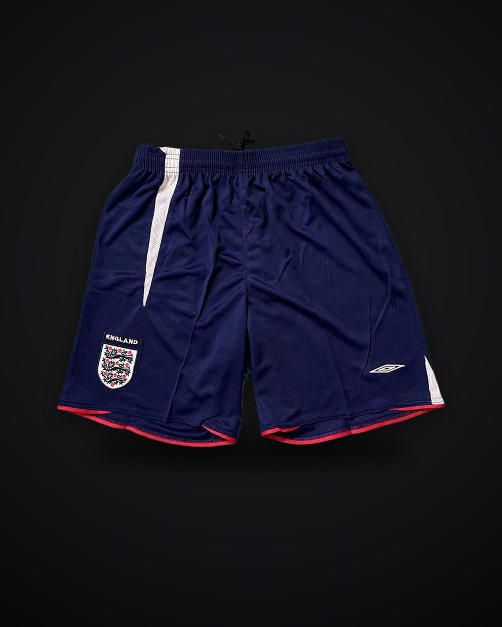 2006 Retro England Home Football Shorts