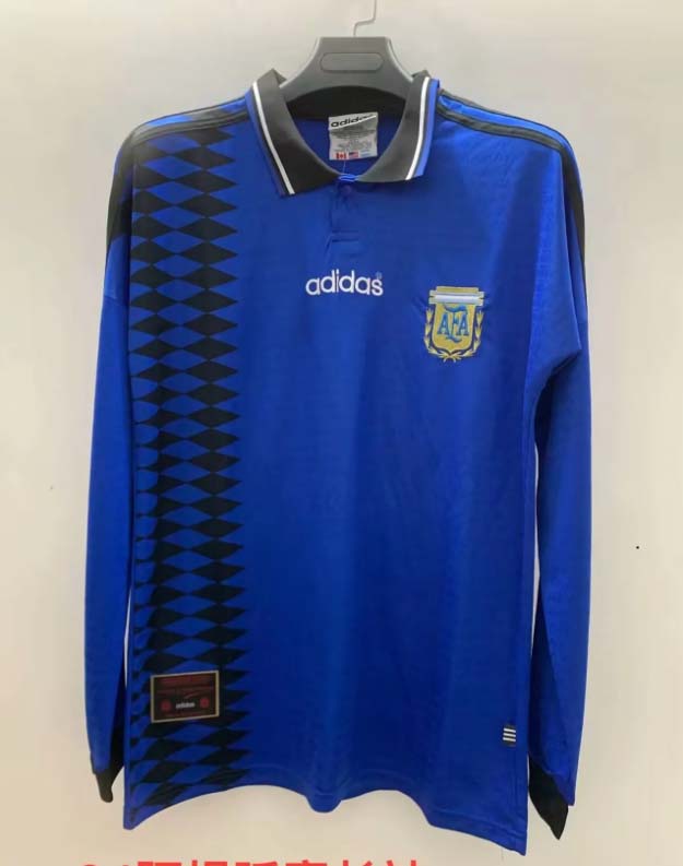 1994 Retro Long Sleeve Argentina National Team Away