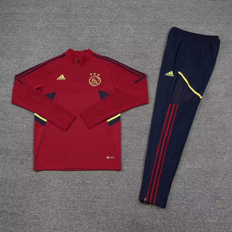 2022/2023 Ajax Half-Pull Training Suit Red