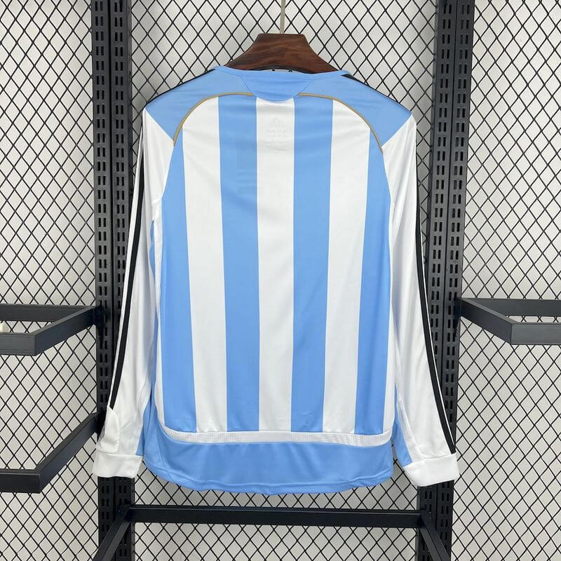 2006 Retro Long Sleeve Argentina Home