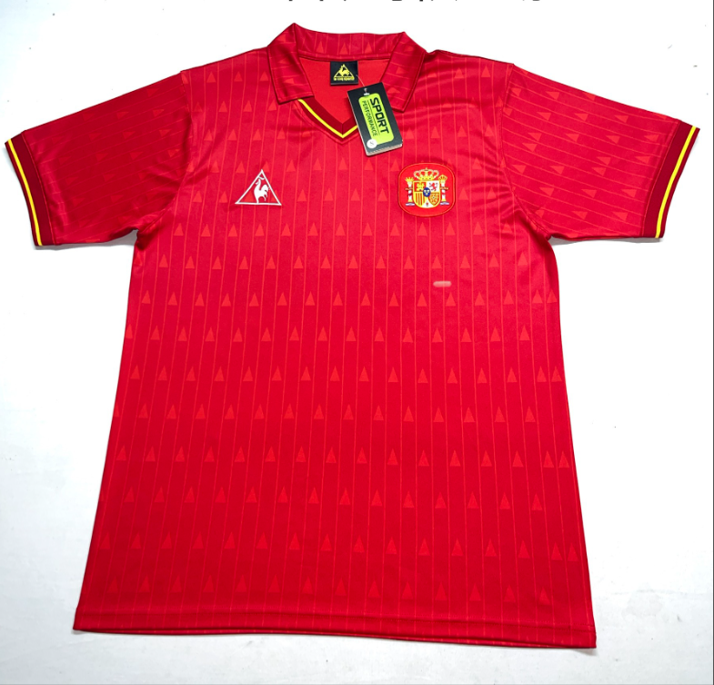 1988/1991 Retro Spain Home Soccer Shirt