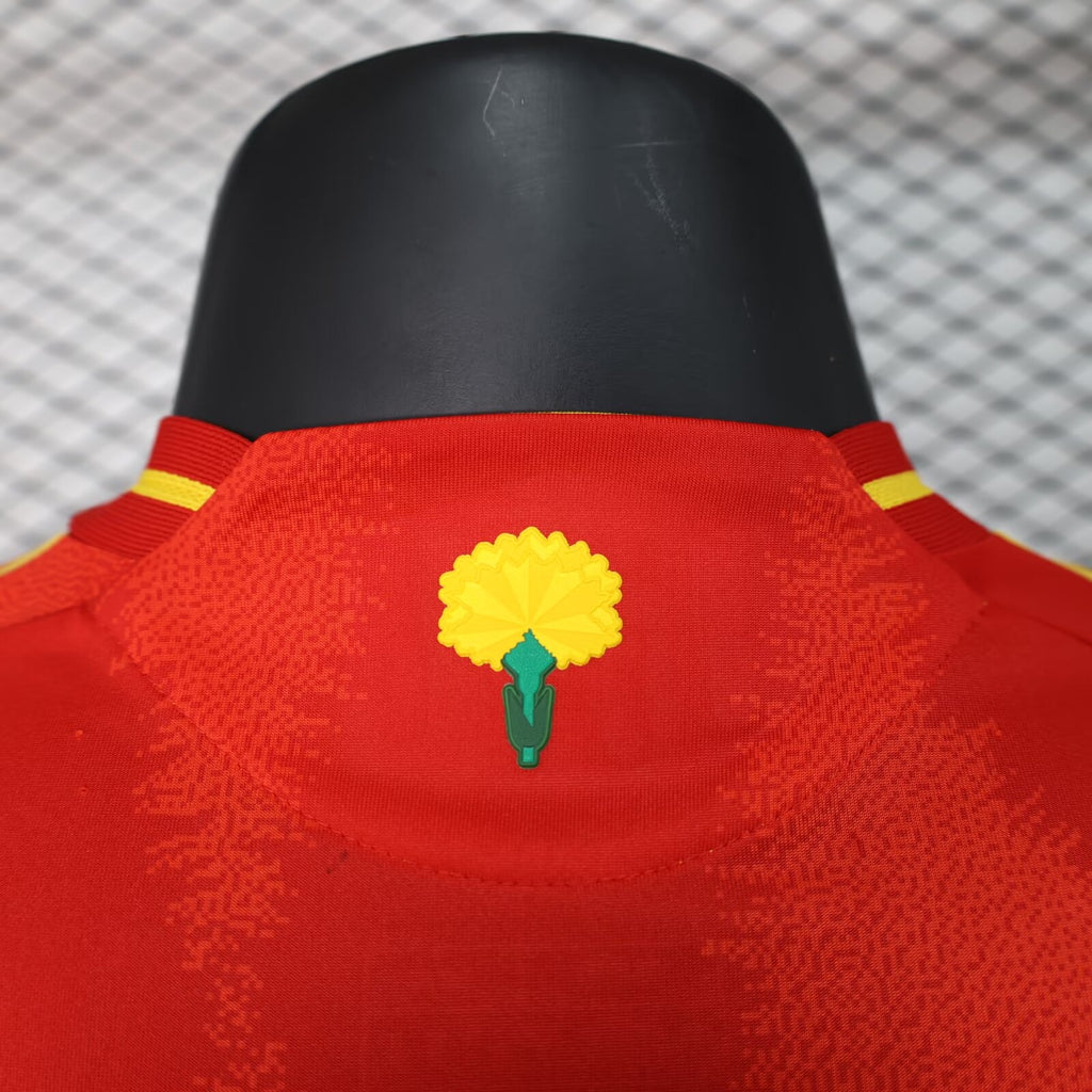 2024-2025 Player Version Spain Home Soccer Shirt