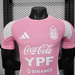 2025/2026 Player Version Argentina Training Clothes Pink Jersey