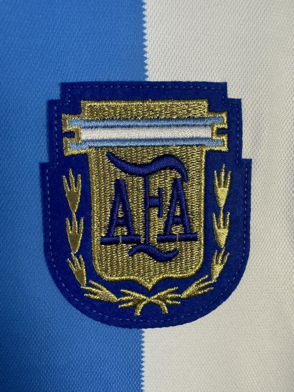 1986 Retro Long Sleeve Argentina National Team Home Jersey