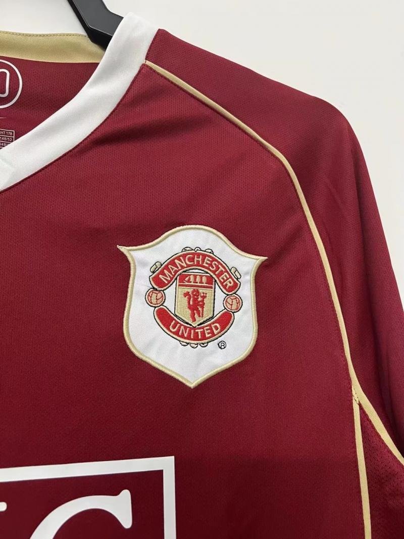 2006/2007 Retro Long Sleeve Manchester United Home
