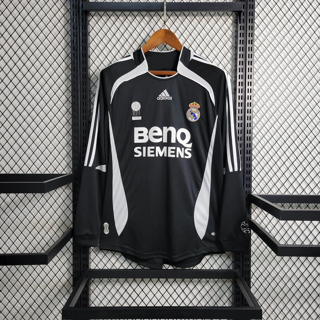 2006/2007 Retro Long Sleeve Real Madrid Away Jersey