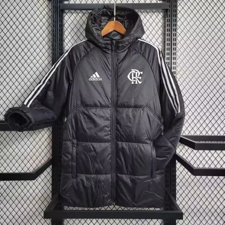 2024/2025 Flamengo Black-White Edge Soccer Long Cotton jacket