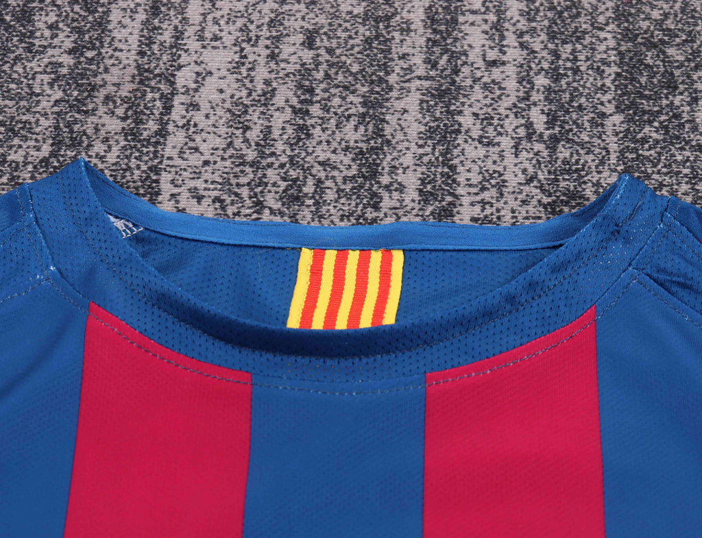 2005-2006 Retro Long Sleeve Barcelona Home