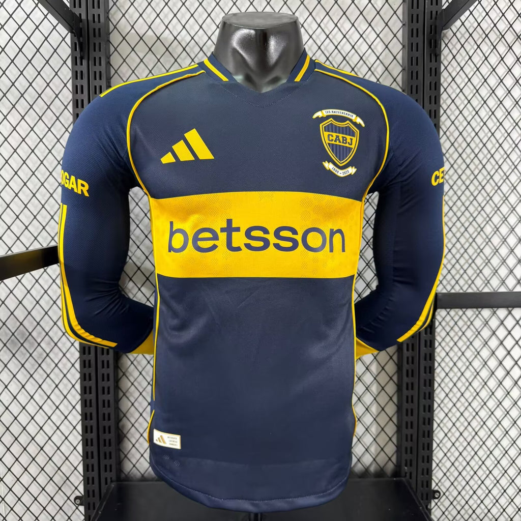 2025/2026 Long Sleeves Player Version Boca Juniors Home
