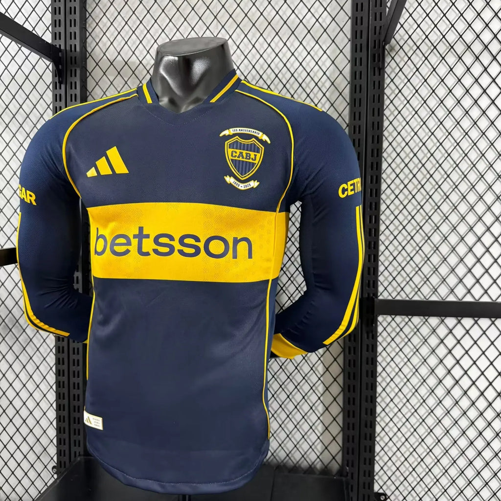2025/2026 Long Sleeves Player Version Boca Juniors Home