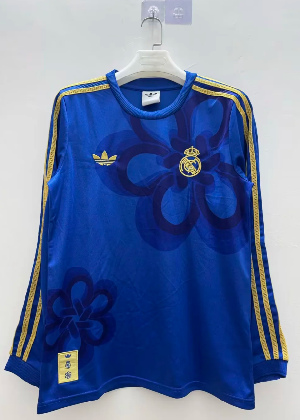 2026/2027 Long Sleeve Real Madrid Training Suit Football Jersey 1:1 Thai Quality topjersey