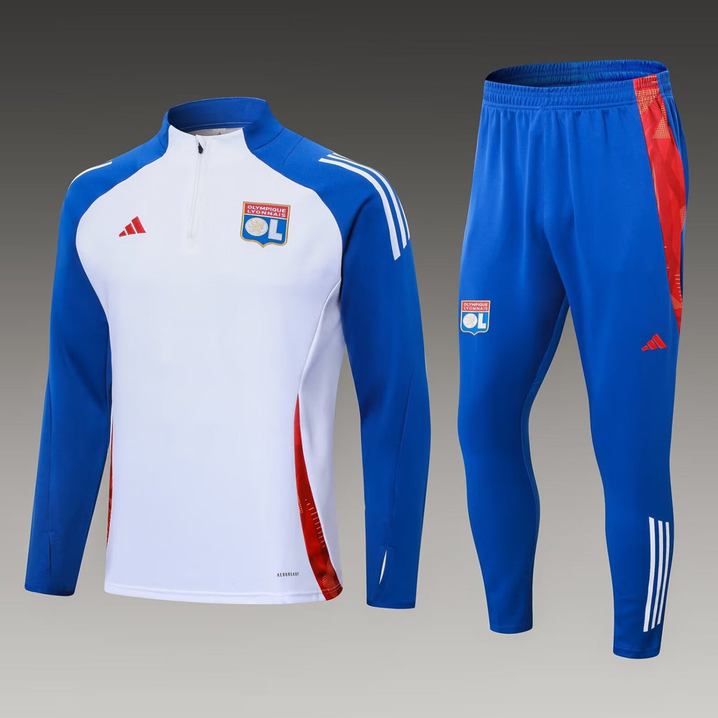 2024/2025 Lyon Half-Pull Training Suit White