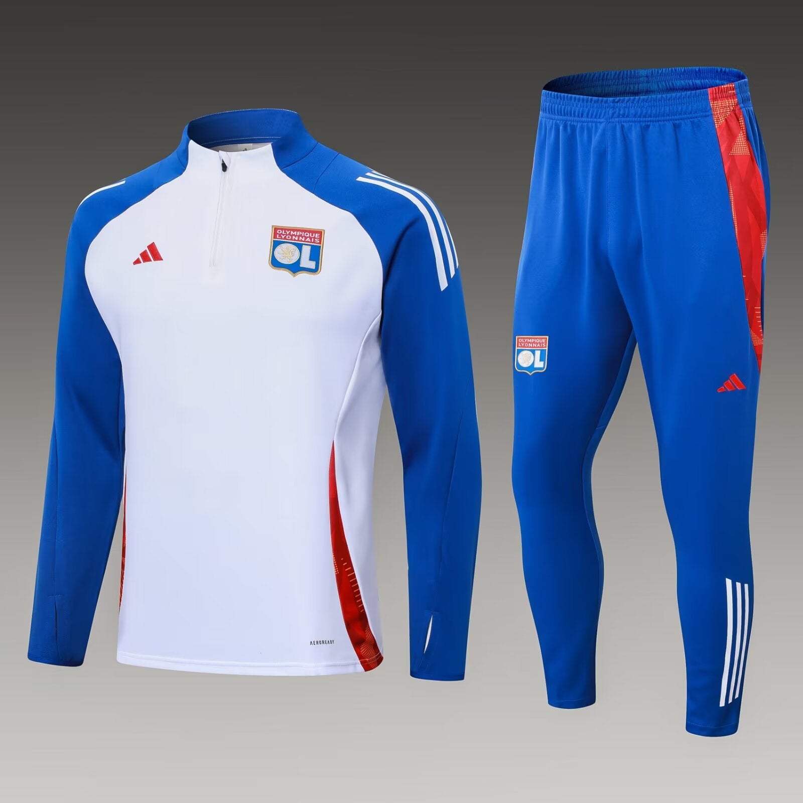 2024/2025 Lyon Half-Pull Training Suit White