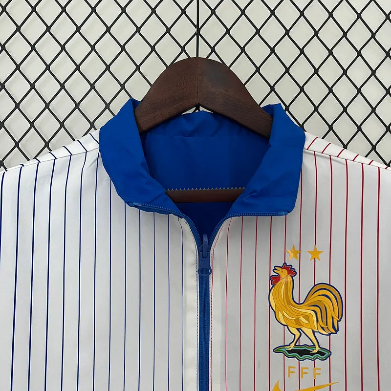 2024 France Reversible Windbreaker (White-Blue)