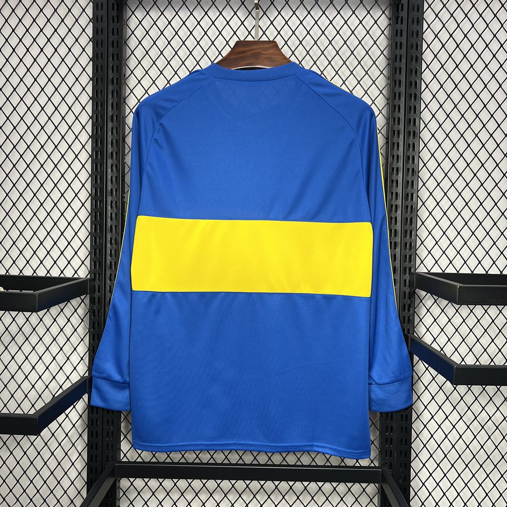 1981 Retro Boca Juniors Home Long Sleeves