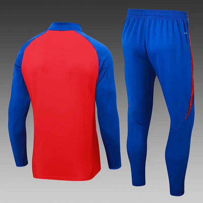2024-2025 Spain Half-Pull Training Suit Red