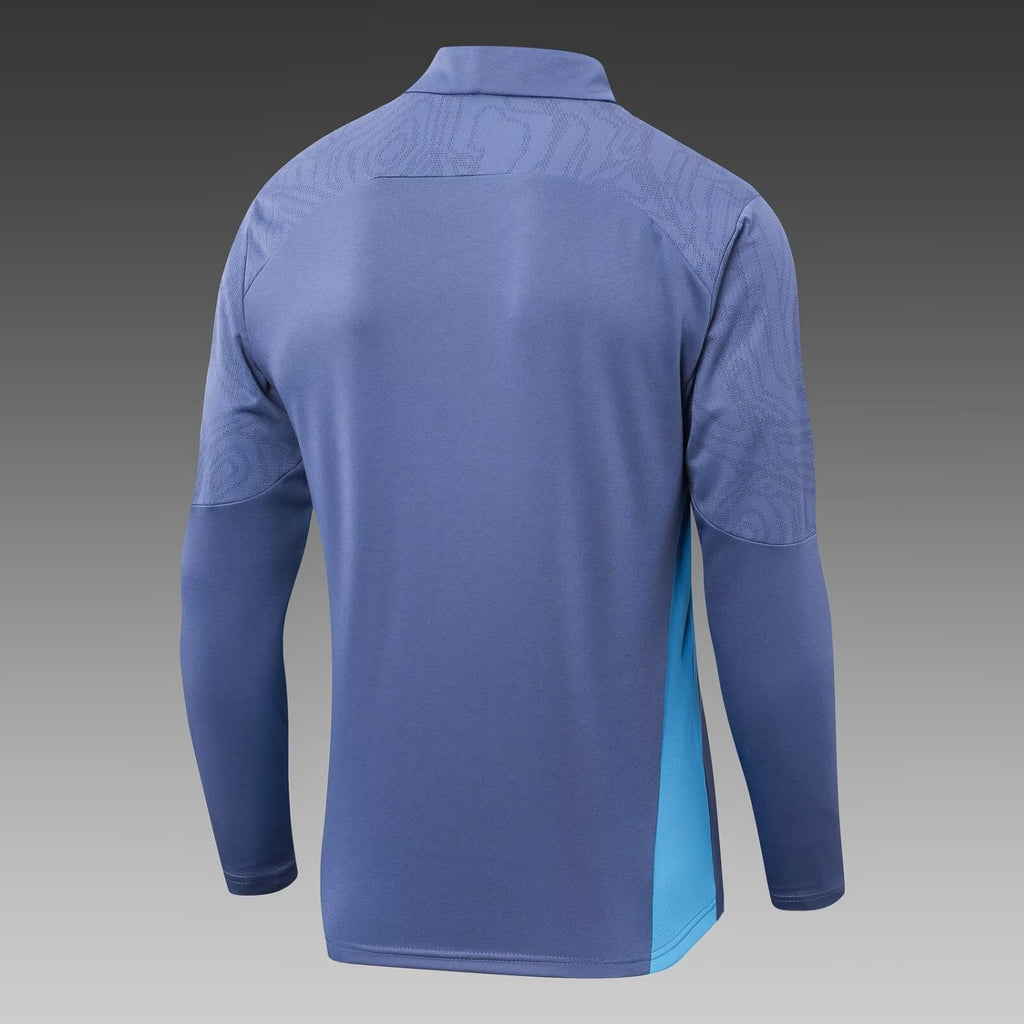 2024/2025 Manchester City Half-Pull Training Suit Grey