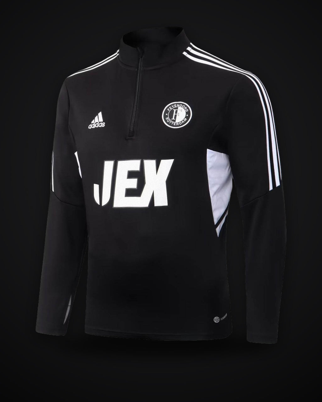 2022/2023 Feyenoord Rotterdam Half-Pull Training Suit Black