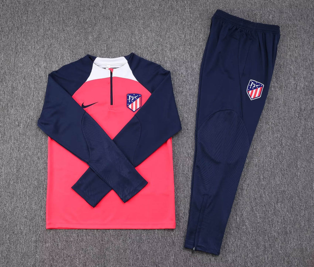 2023/2024 Atletico Madrid Half-Pull Training Suit Red