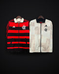 2024-2025 Flamengo CasuaI Reversible Windbreaker(white-red)