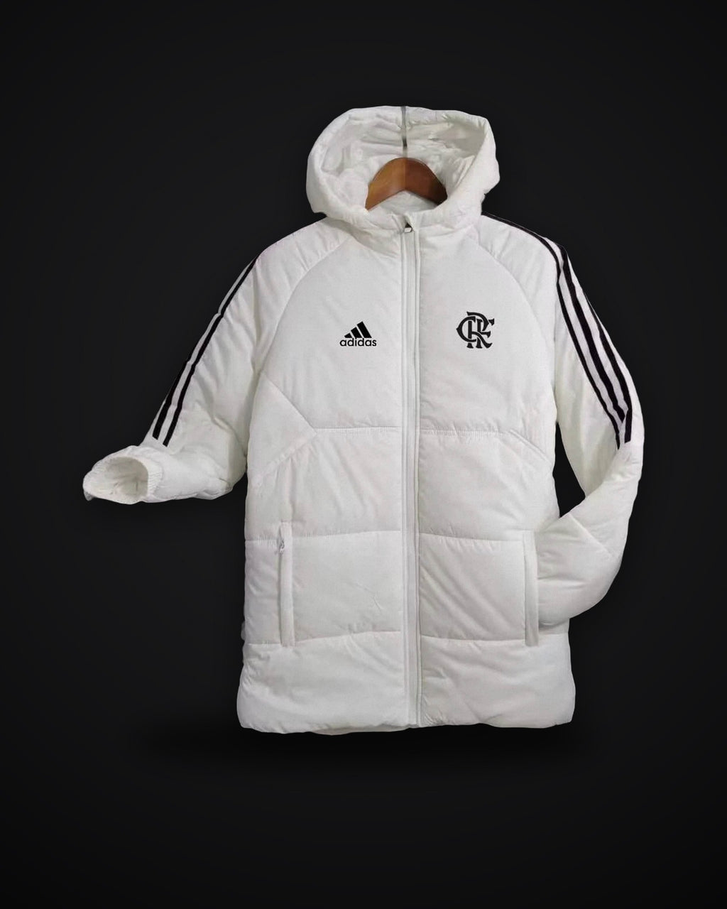 2024/2025 Flamengo White Soccer Long Cotton jacket