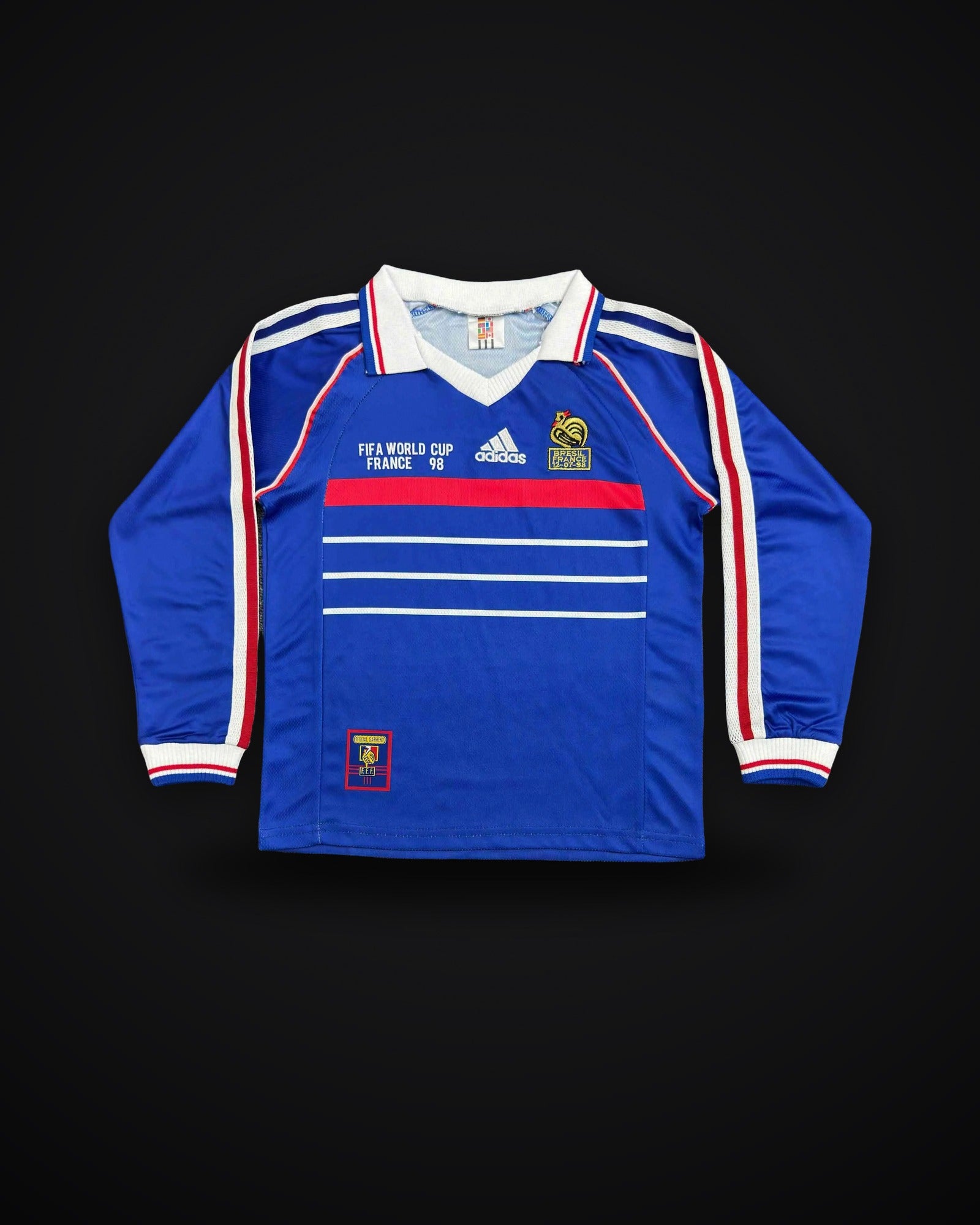 1998 Retro Long Sleeve France Home
