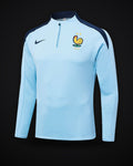 2024-2025 France Half-Pull Training Suit Baby Blue