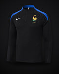 2024-2025 France Half-Pull Training Suit Black