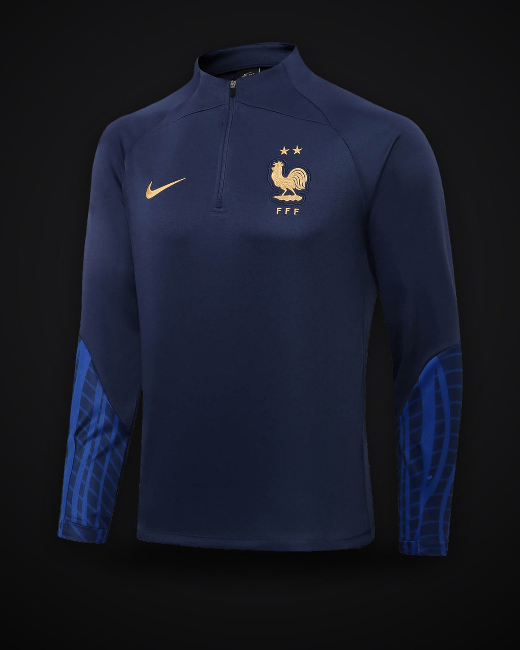 2022 France Half-Pull Training Suit Royal Blue