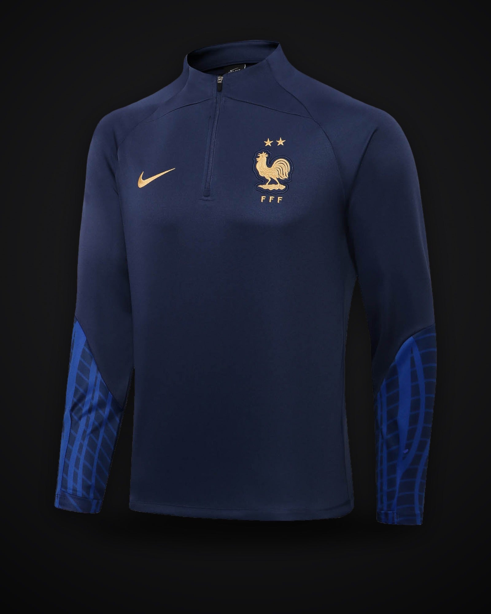2022 France Half-Pull Training Suit Royal Blue