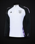 2024-2025 Germany Half-Pull Training Suit White Jersey Set