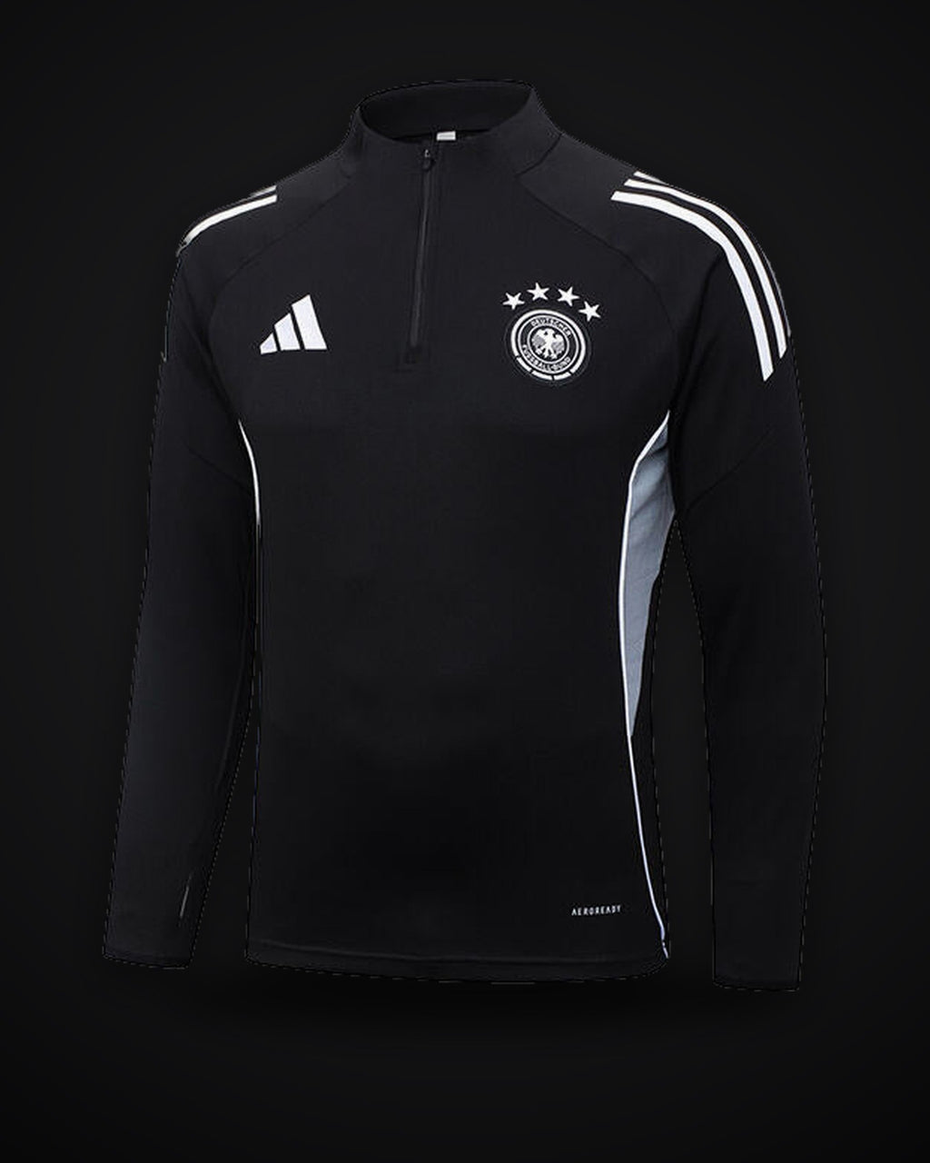 2025/2026 Germany Half-Pull Training Suit Black Jersey Set