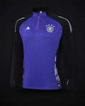 2024 Germany Half-Pull Training Suit Purple Jersey Set