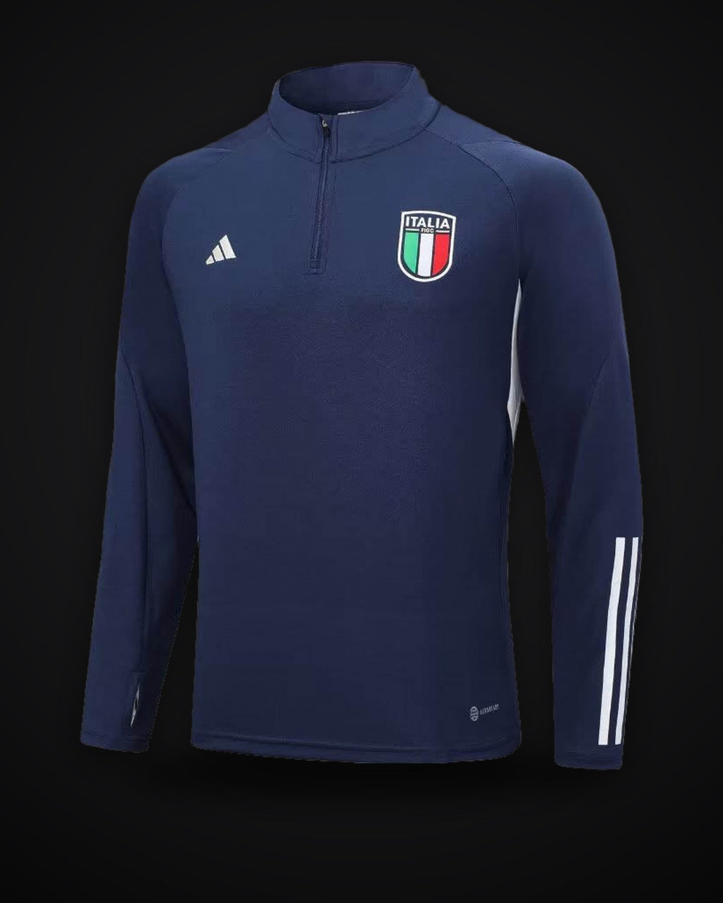 2023 Italy Half-Pull Training Suit Royal Blue Soccer Shirt Set