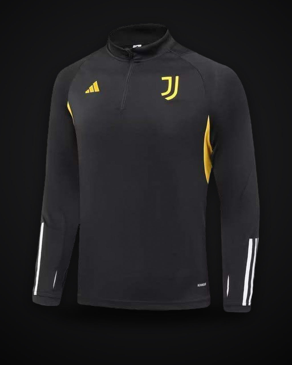 2023/2024 Juventus Half-Pull Training Suit Black