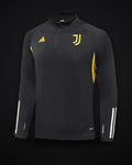 2023/2024 Juventus Half-Pull Training Suit Black