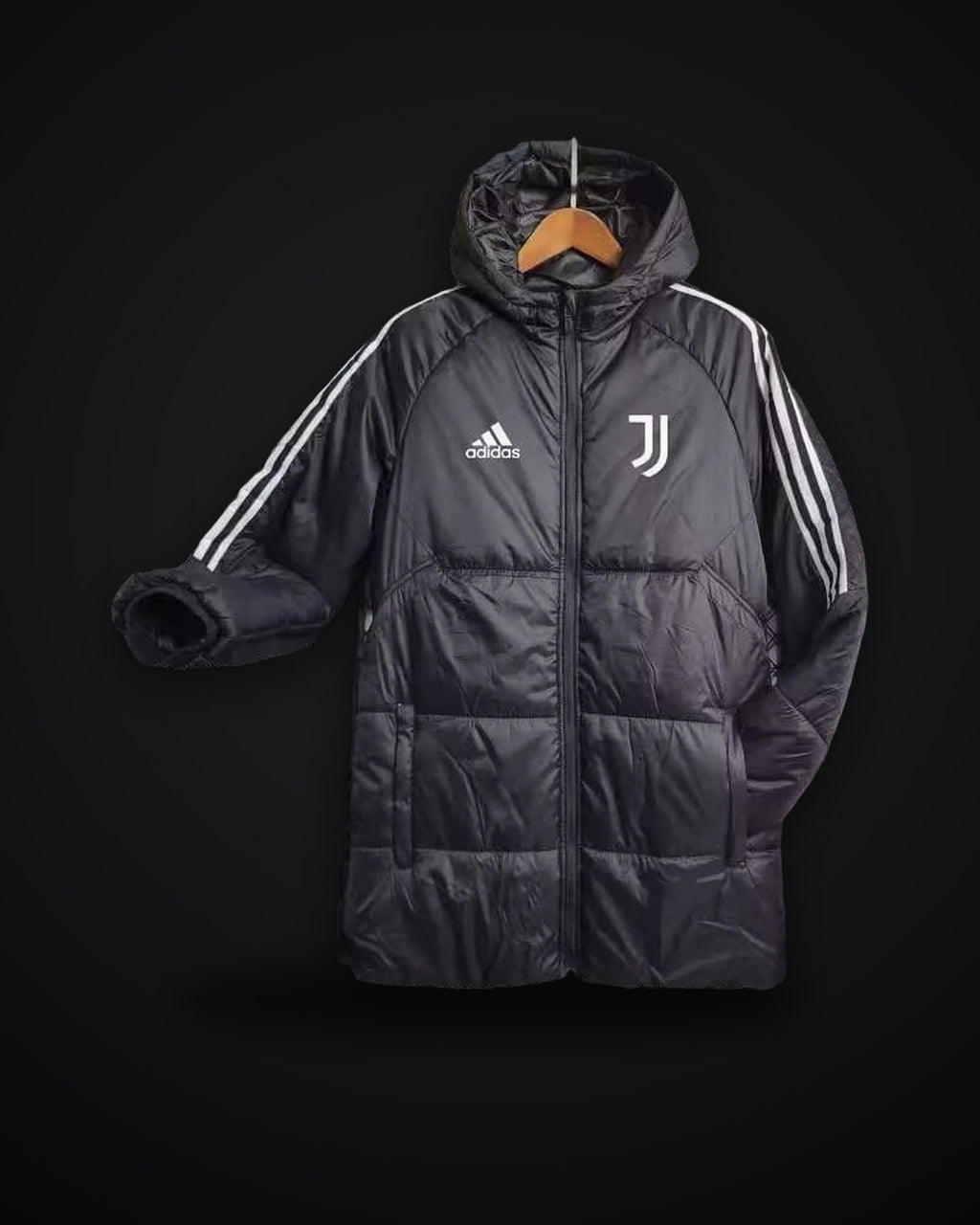 2024/2025 Juventus Black-White Edge Soccer Long Cotton jacket