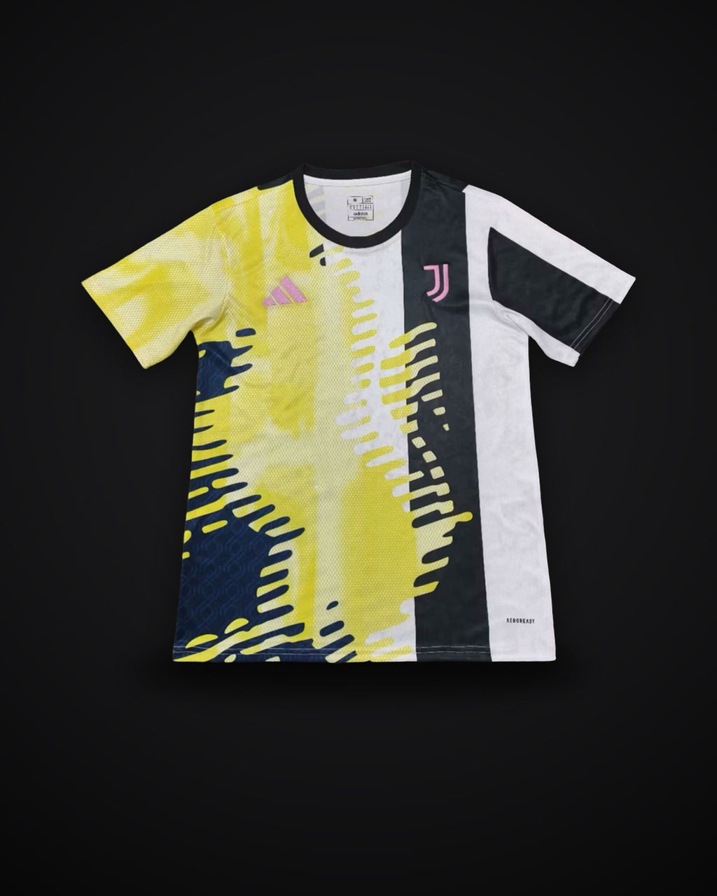 2024/2025 Juventus Pre-match Training Uniform Yellow Jersey
