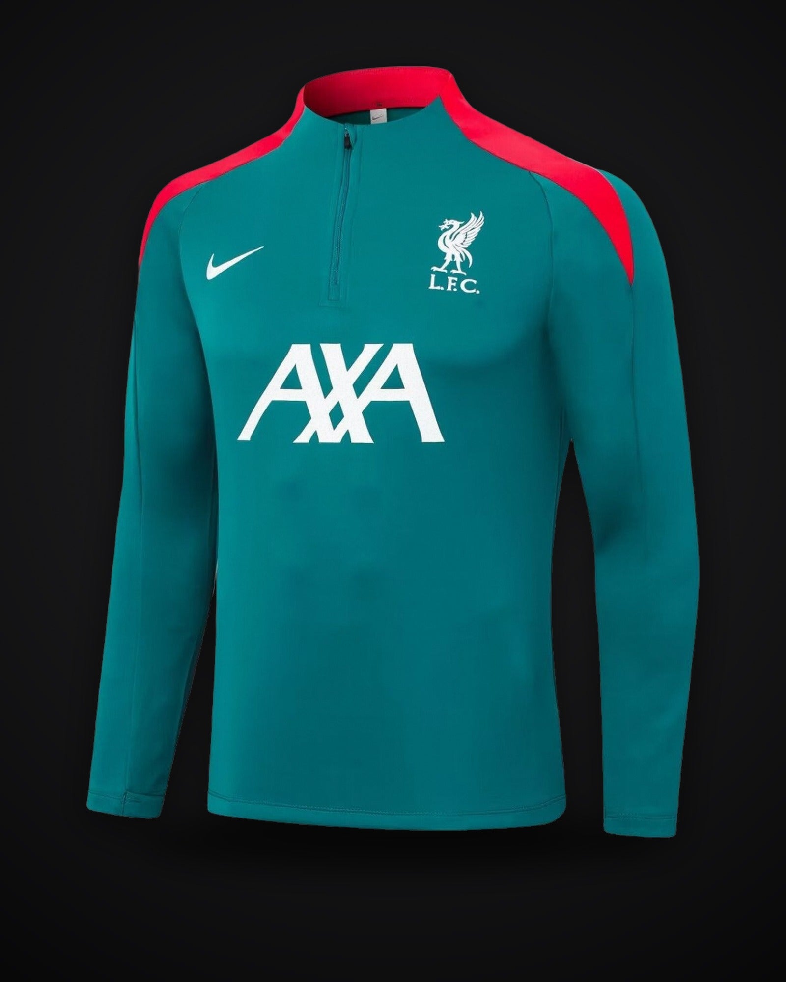 2024/2025 Liverpool Half-Pull Training Suit Green Jersey
