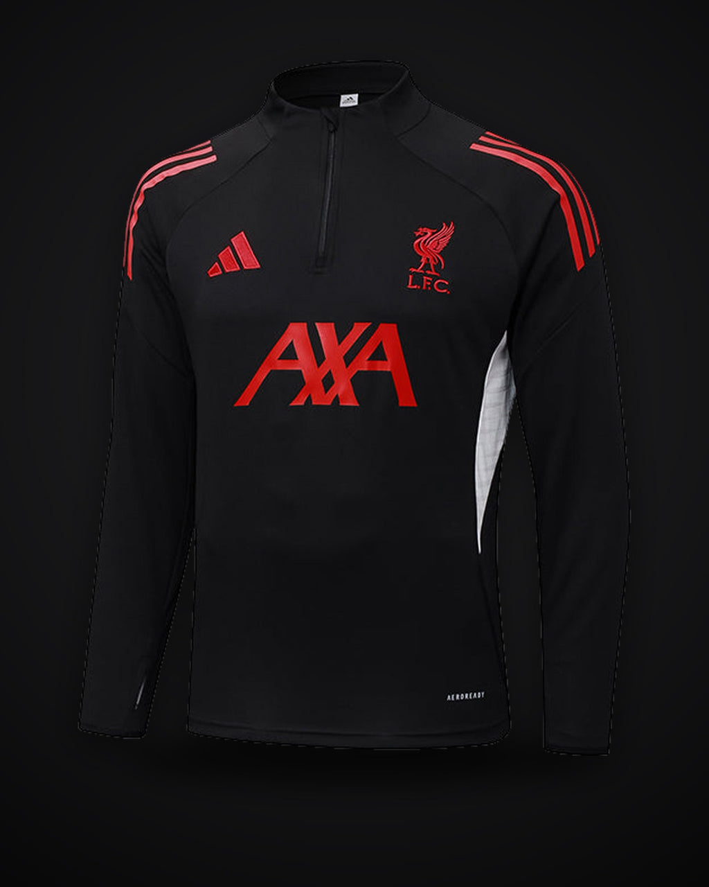 2025-2026 Liverpool Half-Pull Training Suit Black Jersey