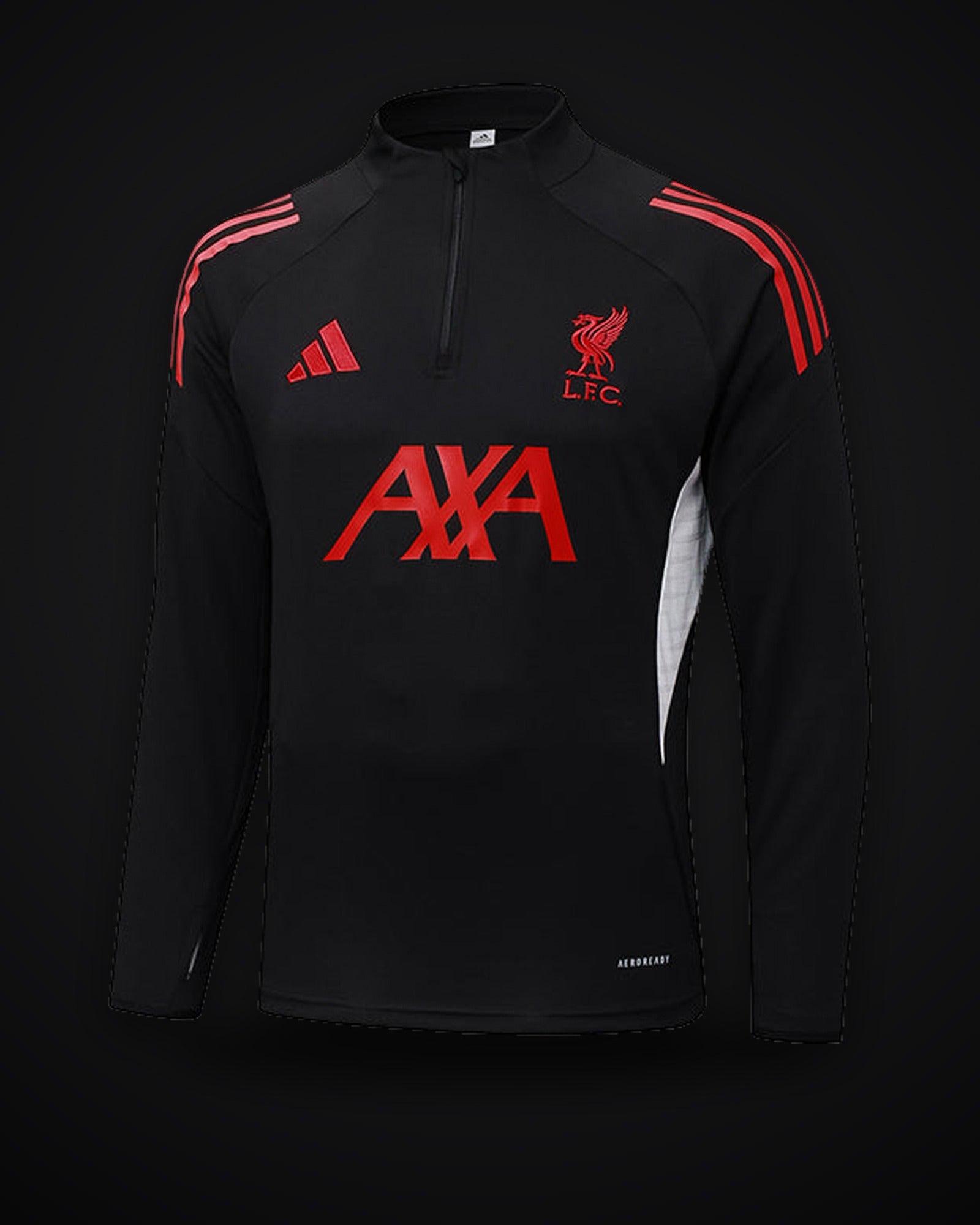 2025-2026 Liverpool Half-Pull Training Suit Black Jersey