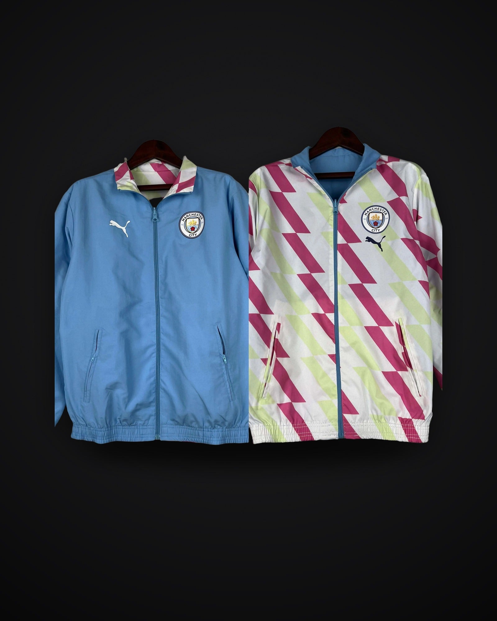 2023/2024 Manchester City Reversible Windbreaker Blue