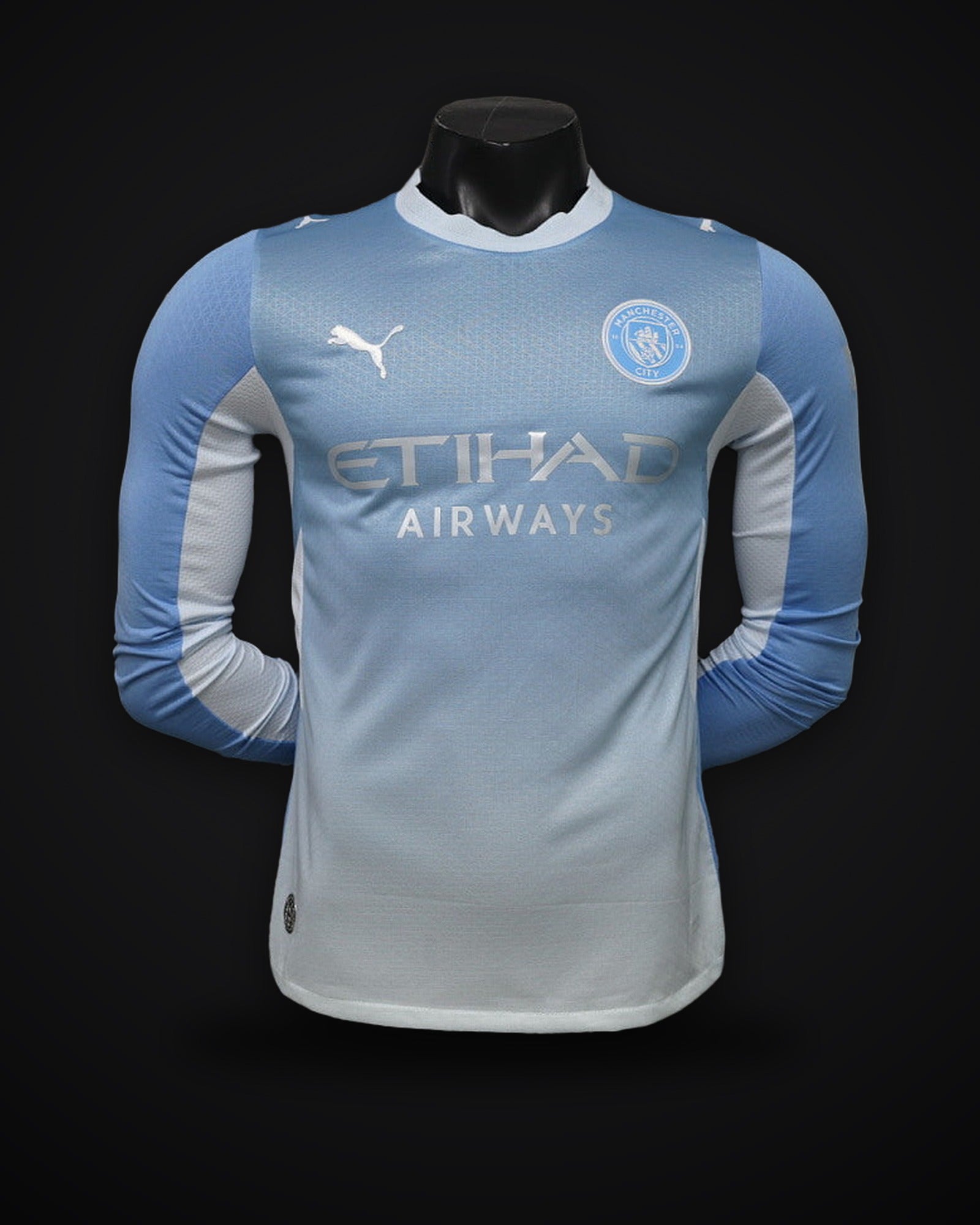 2026/2027 Long Sleeve Player Version Manchester City Home Football Shirt 1:1 Thai Quality topjersey
