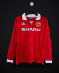 1992/1994 Retro Long Sleeve Manchester United Home