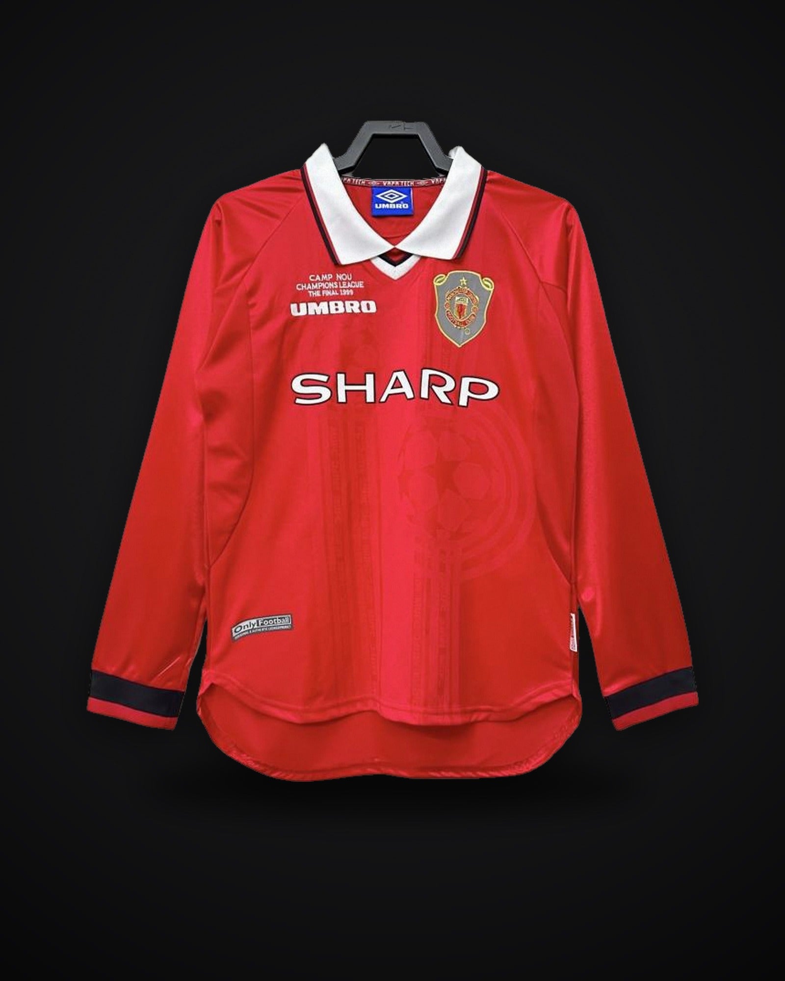 1999/2000 Retro Long Sleeve Manchester United Home