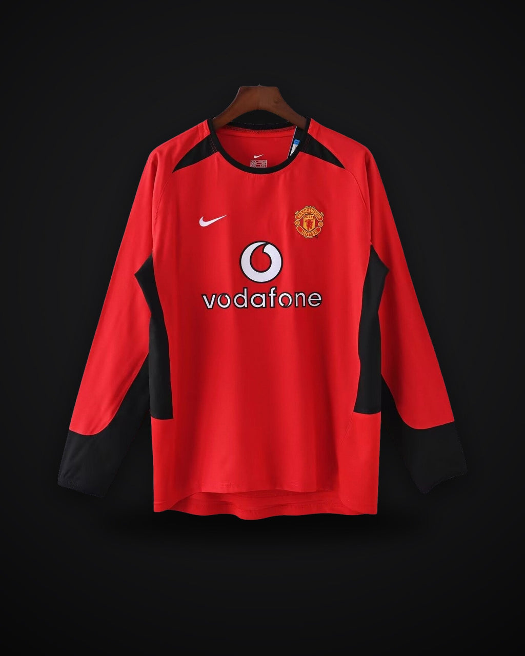 2002-2003 Retro Long Sleeve Manchester United Home