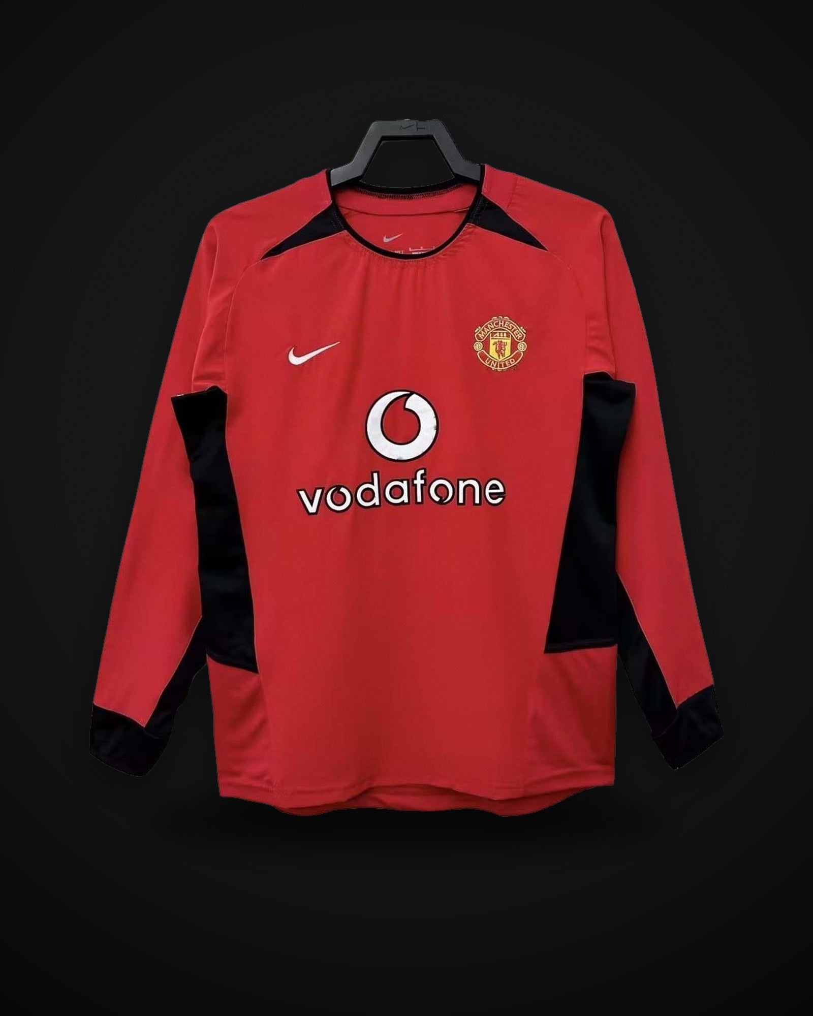 2002-2004 Retro Long Sleeve Manchester United Home